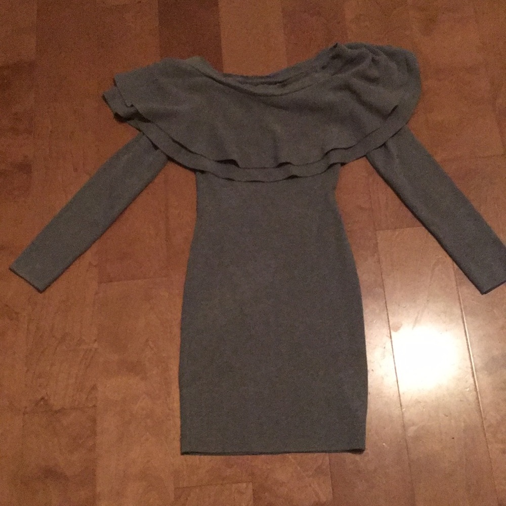 Off the shoulder sweater dress